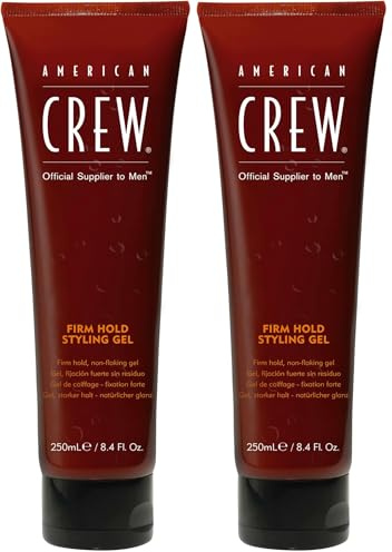 American Crew Gel de Fijación Fuerte, Gomina, No Deja Residuos, 250 ml