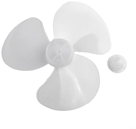 Accessori per ventola elettrica in plastica da 30,5 cm, parte di ricambio per ventola a 3 foglie, per piantana da pavimento, parete/ventilatore da tavolo, bianco trasparente
