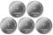 Pack Of 5pcs Rechargeable Button Cell Batteries 3.6V 40mAh LIR2032 LIR 2032 Coin Cells For Remote Devices 3.6V 40mAh LIR2032 LIR 2032 Lithium Rechargeable