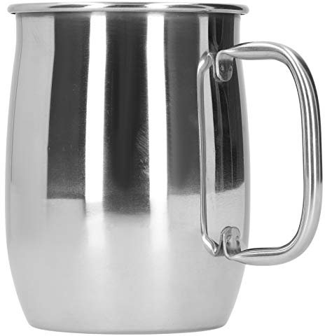 Jwthee Edelstahl-Kaffeetasse, 1000 Ml, Edelstahl-Kaffeetasse, Bierkrug, Metall-Kaffeetasse, Edelstahlbecher Mit Griff, Tragbare Kaffeetasse, Trinkgeschirr, Bierliebhaber-Geschenk Für Männer
