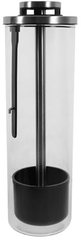 HOLIDYOYO Stilvoller Strohhalmhalter Aufbewahrungseimer Utensilienspender Aus Glas Für Pinsel Strohhalm-organizer