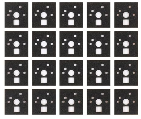 120 Pieces Mechanical Keyboard Switch Sticker Shaft Pads Noise Dampener Foam Pad Keyboard Sound Dampening Foam Insulation Film Silencer Pad for Switch Stabilizer (EVA)