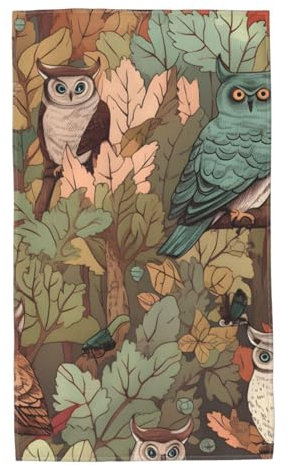 40X70cm Strandlaken Eule Duschtuch Pflegeleicht Badehandtuch Schnell Trocknend Badetuch Für Männer Damen Reisen