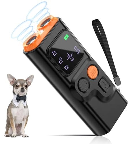Antibell für Hunde,4 Ebenen Ultraschall Anti Bell Gerät Hunde,Handheld Anti Bell Gerät Hunde,Hund Antibell,LED Anti Bellen Gerät ,Antibell Ultraschall Hund,Antibell Ultraschall Gerät Innen Draußen