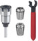 ANNJUC Shank Router Bit Colle Collet Extension Chuck Converter Adapter,Convert 1/2,1/4-Inch Shank Bit with ER20 Spring Collet