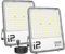AUXTINGS 2 Pièces Projecteur d'extérieur 300W,Sécurité projecteur 30000 lumens avec prise, lampe de travail extérieure, 6000K éclairage extérieur blanc pour cour patio parking jardin,étanchéité IP66