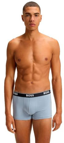 BOSS Herren Power Boxer Trunks Unterhosen Cotton Stretch 3er Pack