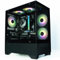 ionz Gaming PC - AMD Ryzen 5 5500, RTX 3050 6GB Graphics Card, 16GB RAM, 500GB SSD, Windows 11, 500W PSU (Aether Mini, Black)