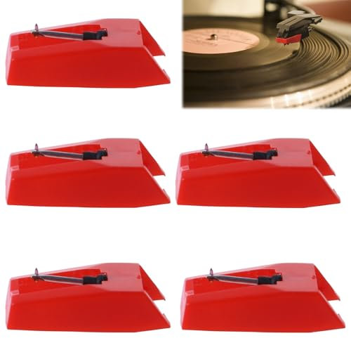 5PCS Record Player Needle Replacement, Record Player Needle, Turntable Replacement Needl e Durable Record Playe r for Vic-trola, 1by-one, Cro-sley, I-ON