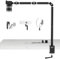 SIRUI 40 Overhead Desktop Mount w C-clamp, Heavy Duty Articulating Arm Camera Desk Mount, Flexible Magic Arm w Dual Ball Head, Boom Arm for Action Camera Ring Light Microphone Webcam Phone, AM-DK01