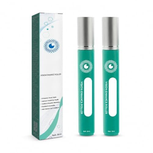 Vision Enhance Roller, Reduces Fatigue,Augenroller-Massagegerät zur Verbesserung der Sehkraft Lindert,Vision Enhance Roller für geschwollene Augen,Müdigkeit,Strafft,Entfernt Schwellungen (2)