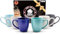 BigDean 6 Stück Kaffeetassen 400ml matt Kaffeebecher Keramik - Hochwertiges Kaffeetassen Set modernes Tassen Set in Geschenkbox