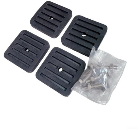 Rutschfeste Gummi-Pads für Klimaanlagen, Vibrationskontrolle mit Schrauben (mit Schrauben), 4 Stück