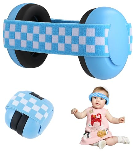 Rppiup Cuffie antirumore per bambini da 0 a 36 mesi, cuffie per bambini per aereo, con archetto regolabile, cuffie con cancellazione del rumore sicure per neonati, cuffie antirumore per neonati e