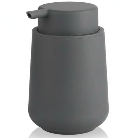 Dispensador jabon Cocina de 320ml, dosificador jabon Cocina para lavaplatos, dispensador jabon baño para Gel, dosificador jabon baño es Elegante y Realzará el Estilo de tu hogar (Gris)