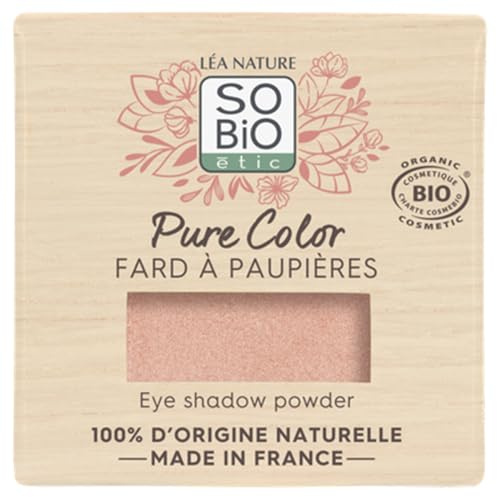 SO'BiO étic - Lidschatten Pure Color Bio – 04 Rosa Zartheit