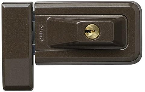 ABUS Fenster-Zusatzsicherung 3030 - Schwenkbares Sicherheitsschloss für Fenster und Türen, verschiedenschließend - ABUS-Sicherheitslevel 6 - 03469 - Braun