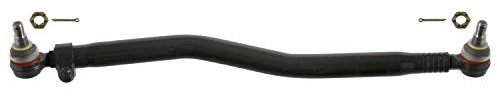 febi bilstein 35185 Lenkstange mit Kronenmuttern und Splinten, vom Lenkgetriebe zur 1. Vorderachse , 1 Stück