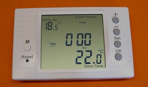 Large Screen Programmable Room Thermostat 240 Volt