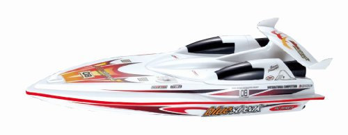Flying gadgets Radio Controlled (RC) Electric Motor Outdoor Power Boat (25mp/h Speed) - White
