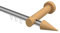 Interdeco Innenlauf Aluminium/Holz Buche Gardinenstangen 20 mm Ø Talent Siveo, 480 cm