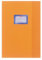 5 Heftumschläge / Hefthüllen DIN A4 / Baststruktur / Farbe: orange