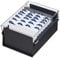 Acrimet 4 x 6 Karteikartenhalter Organizer mit Metallbasis, Robust (Inklusive AZ-Indexkarten und einem Kunststoff-Trenner) (Schwarze mit klarer Kunststoffdeckelabdeckung)
