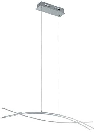 EGLO LED Pendelleuchte Nevado, 3 flammige Hängelampe, Hängeleuchte aus Aluminium und Kunststoff, Esstischlampe, Wohnzimmerlampe hängend in Chrom, Weiß