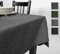 Rollmayer Hersteller abwaschbar Tischdecke Wasserabweisend/Lotuseffekt (Melange Aschgrau 20, 150x220cm) Leinenoptik Tischtuch mit pflegeleicht Fleckschutz, Rechteckig, 4 Farbe & Größe wählbar