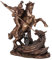 Unbekannt St. George Killing The Dragon Römischer Soldat Statue Figur Bronze Finish