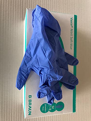 B.Braun Vasco Nitril Soft blue Untersuchungshandschuh Nitrilhandschuhe Einmalhandschuhe, pf, M, 200St