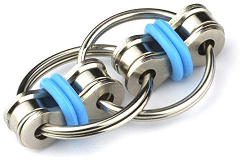 Dekomprimierung Ketten-schlüsselring Fidget Schlüsselanhänger Kette Schnalle Entlastet Druck Spielzeug Metall Hand Spinner-Spielzeug