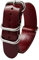 18mm/20mm/22mm/24mm echtes Leder NATO-Uhrenarmband-Öl-Wachs-Leder Retro Pin Buckle Armband rot, 22mm