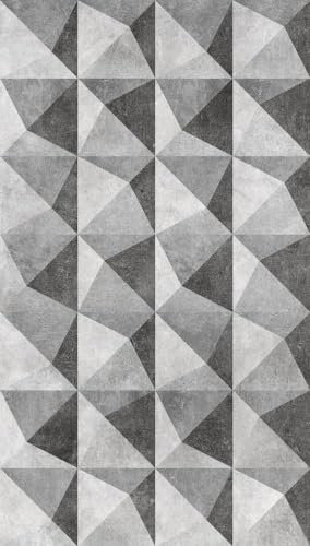 A.S. Création Livingwalls Fototapete 3D Grafisch Abstrakt Blau Grau 382811 The Wall 1,59 m x 2,80 m Wohnzimmer Küche Flur Esszimmer Büro