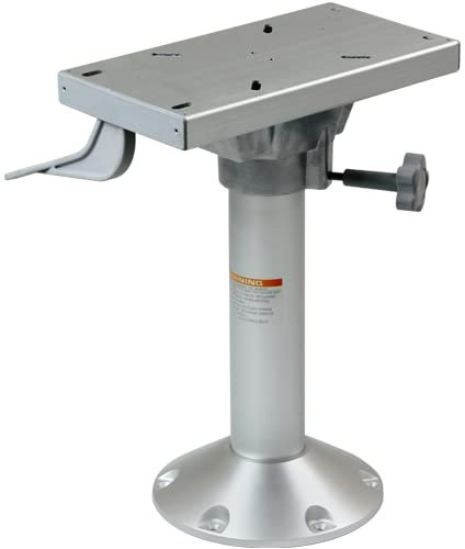 PONTTOR Stuhlfuß mit Schlitten für Bootssitz Bootsstuhl Steuerstuhl, feste Höhe 45,7 cm