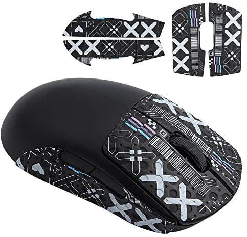 Mouse Grip Tape Fit for Logitech G PRO, 4pcs Anti-Slip Gaming Mouse Skins Self-Adhesive Pre-Cut Stickers Sweat Resistant Easy to Use Professional Mice Upgrade Kit