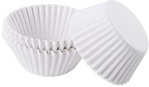 100pcs Small White Paper Cupcake Cases King Charles Coronation Decorations Baking Cups,Cupcake Cases for Baking,Mini Muffin Wrappers Cases Muffin Cups,Paper Baking Case for Coronation Party Decoration