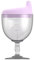 Muzrunq Calccia calicola Sippy Tazza di Latte per Bambini biberon in plastica di plastica Tazze da Alimentazione Bevande Vino in Vetro biberon - Viola
