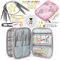 Coopay Rundstricknadeln 80 cm Edelstahl Rundstricknadel Set mit Tasche, Nadellehre & Strickzubehör, 2,5-10 mm Metall Stricknadeln Rundstricknadel, Tragbarer Rundstricknadeln Set Geschenk