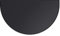 FLASLD Tapis de cheminée Ignifuge 71 x 122 cm, Demi-Rond, protège Les sols des étincelles, Noir