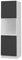 Vicco Herdumbauschrank Fame-Line, Herdschrank, Anthrazit/Weiß, 60 cm offen