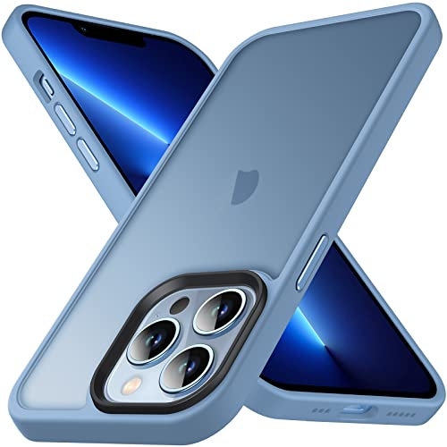 Anqrp Zero Seriesr für iPhone 13 Pro Hülle, Transluzente Matte Slim Schutzhülle, Military Stoßfest Handyhülle für iPhone 13 Pro mit Rhinoshield 6,1 Zoll, Blau