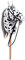HKM Hobby Horse Maya – Steckenpferd braun, abnehmbare Trense & Lange Mähne, 40 cm Holzstiel – für Hobby Horsing Dressur & Parcours