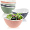 com-four® 6-teiliges Set Salatschüsseln - Kleine Schüsseln für Salat, Snacks, Nüsse und Obst - Dekorative Snackschalen spülmaschinengeeignet