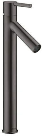 hansgrohe AXOR Starck Einhebel-Waschtischmischer 250 für Waschschalen mit Hebelgriff ohne Zugstange, 10103340, Farbe: Brushed Black Chrome