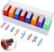 8 Stück Lehrer-Stempel für Klassenzimmer, selbstfärbende Schulbedarf, Briefmarken-Set, Eltern, Unterschrift, bunt, Geschäftsstempel für Hausaufgaben, Belohnung mit Ablagefach (Ermutigungsstempel)