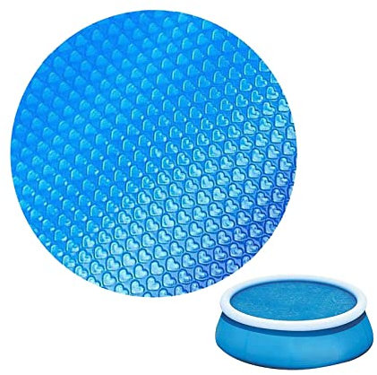 Renywosi Solar Swimming Pool - Round/Rectangular Hot Tub Pool Protector Blanket, Heat Insulation Film Pool Heater For Pool Above Ground, Dustproof Pool Heat Tarpaulin For Family Pool