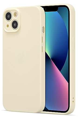 ZTOFERA Compatible with iPhone 13 Case, Soft Flexible TPU Back Case Ultra Slim Protective Phone Case Shockproof Bumper Cover - Beige