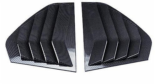 Auto Heckspoiler Hinten Dreieck Fenster Jalousien Modifikation Zubehör Für Golf 8 Für MK8 Für GTI Für GTD Für GTE 2020-22 Seitenfenster Spoiler Auto Heckspoiler Flügel ( Farbe : Kohlenstoff-Look )