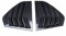 Auto Heckspoiler Hinten Dreieck Fenster Jalousien Modifikation Zubehör Für Golf 8 Für MK8 Für GTI Für GTD Für GTE 2020-22 Seitenfenster Spoiler Auto Heckspoiler Flügel ( Farbe : Kohlenstoff-Look )